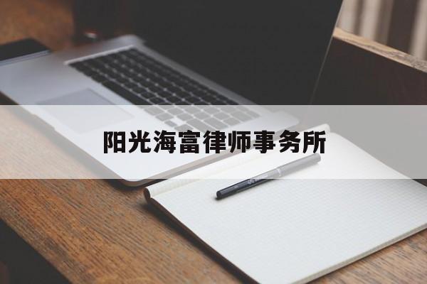 阳光海富律师事务所(阳光海富律师事务所首席合伙人孙纲律师)